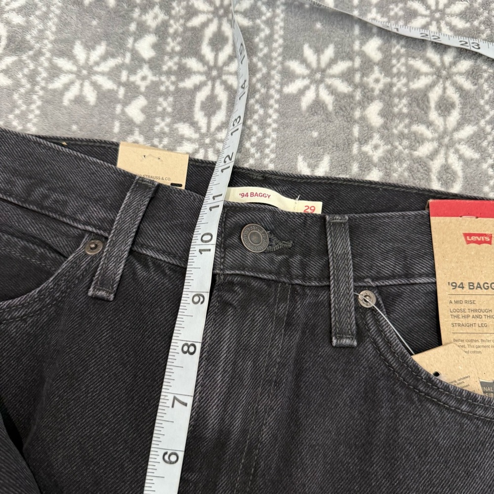 NWT Levi's 94 Baggy Jean Open Mind Straight Washed Black‎ 29 x 31 Streetwear - Picture 12 of 12